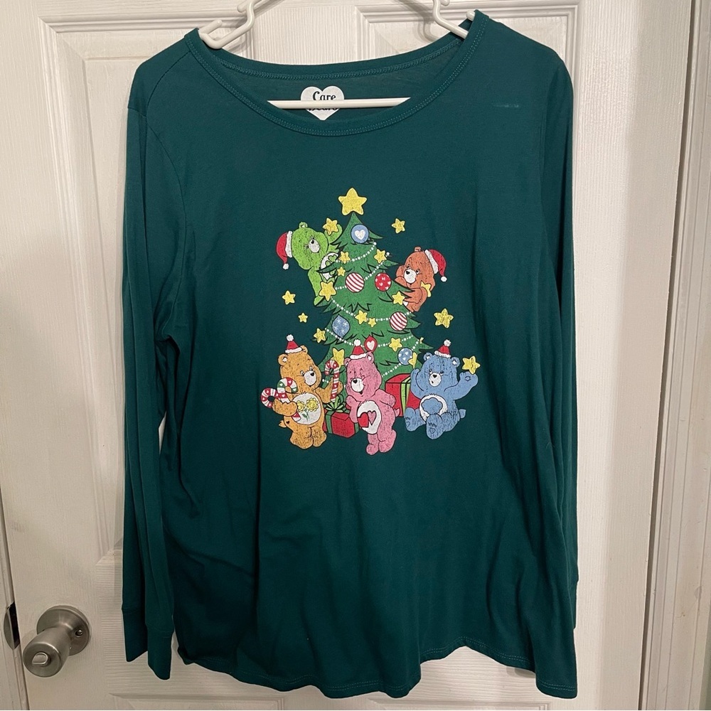 Torrid Green Long Sleeve Tee with Care Bears Design​